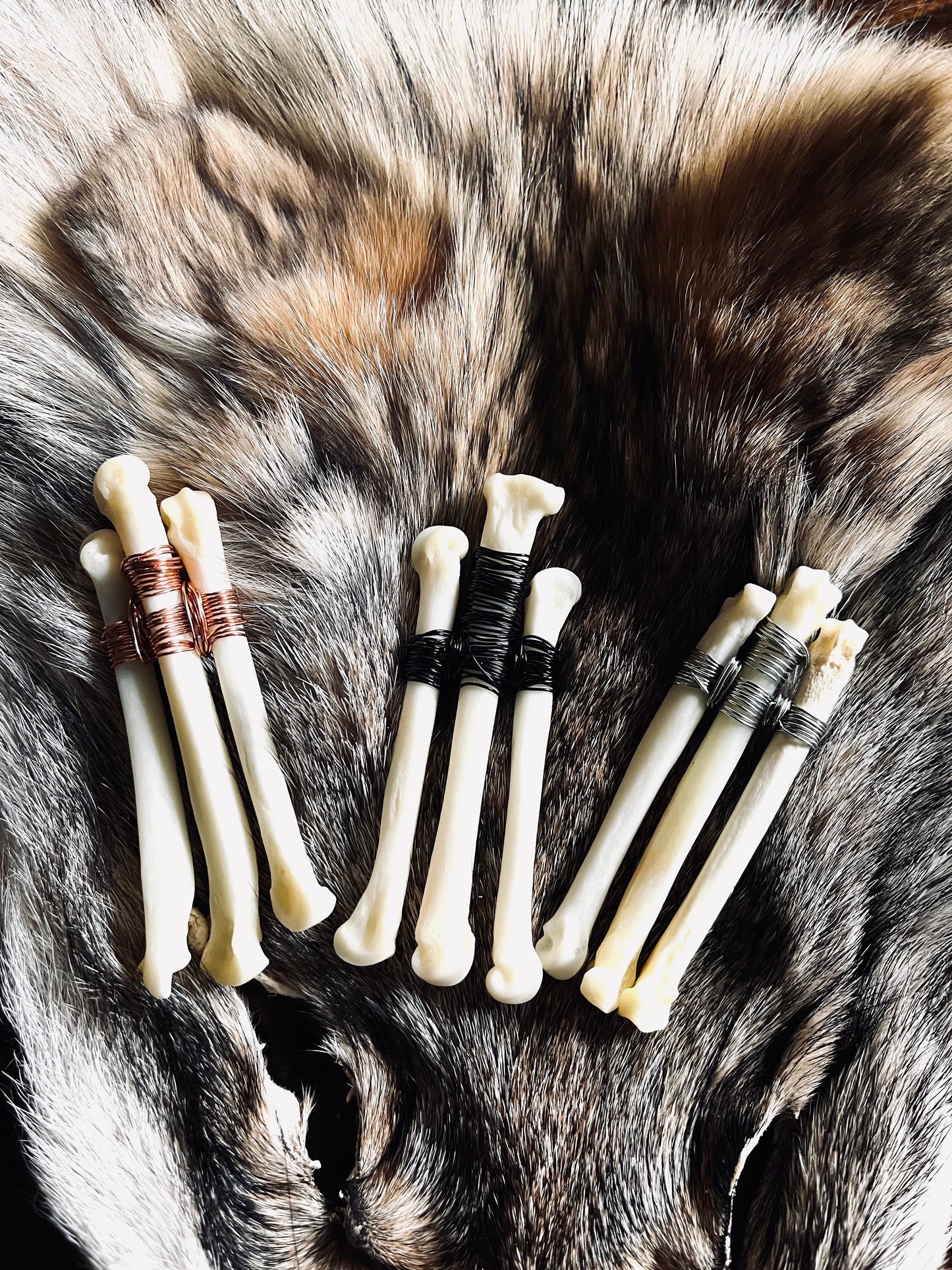 LARGE Fixed Coyote Bone Stealth Talisman