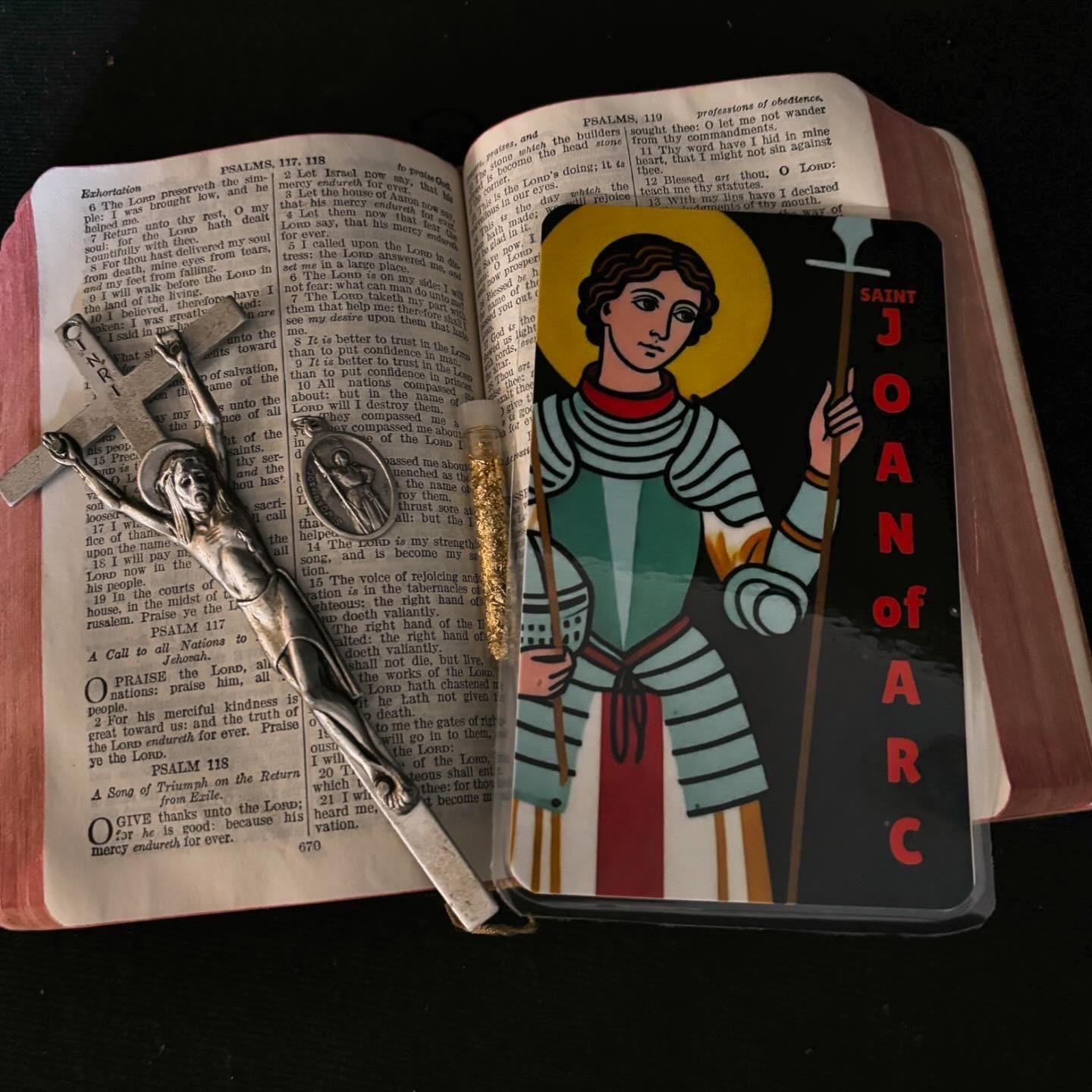Saint Joan of Arc Oversized Prayer Card