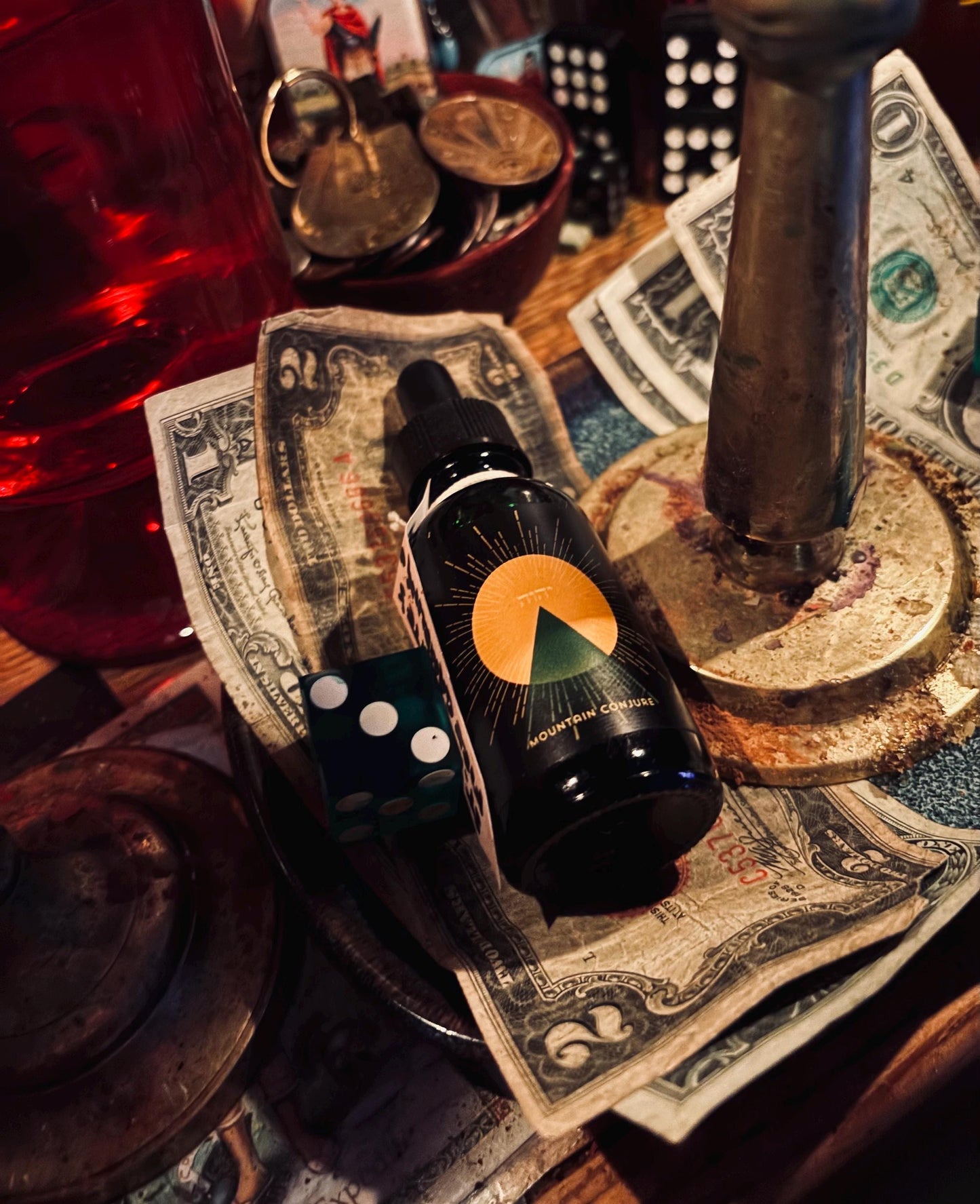 Saint Expedite’s Fire: Gambling Luck Elixir Conjure Oil