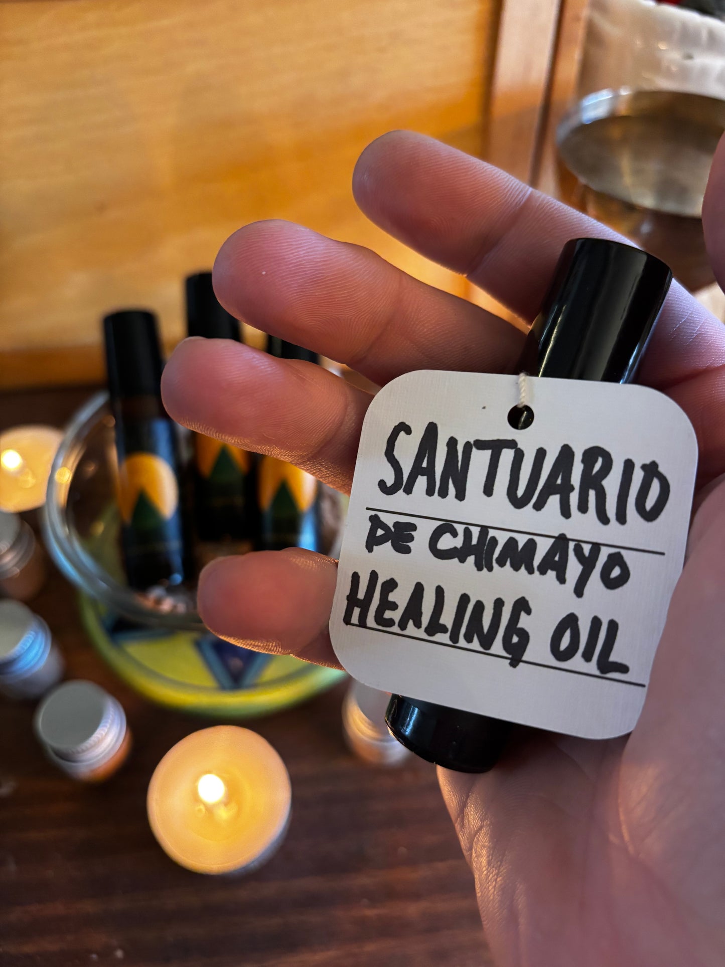 Santuario: Chimayo Healing Oil from the Healing Dirt of the Santuario of Chimayo, New Mexico