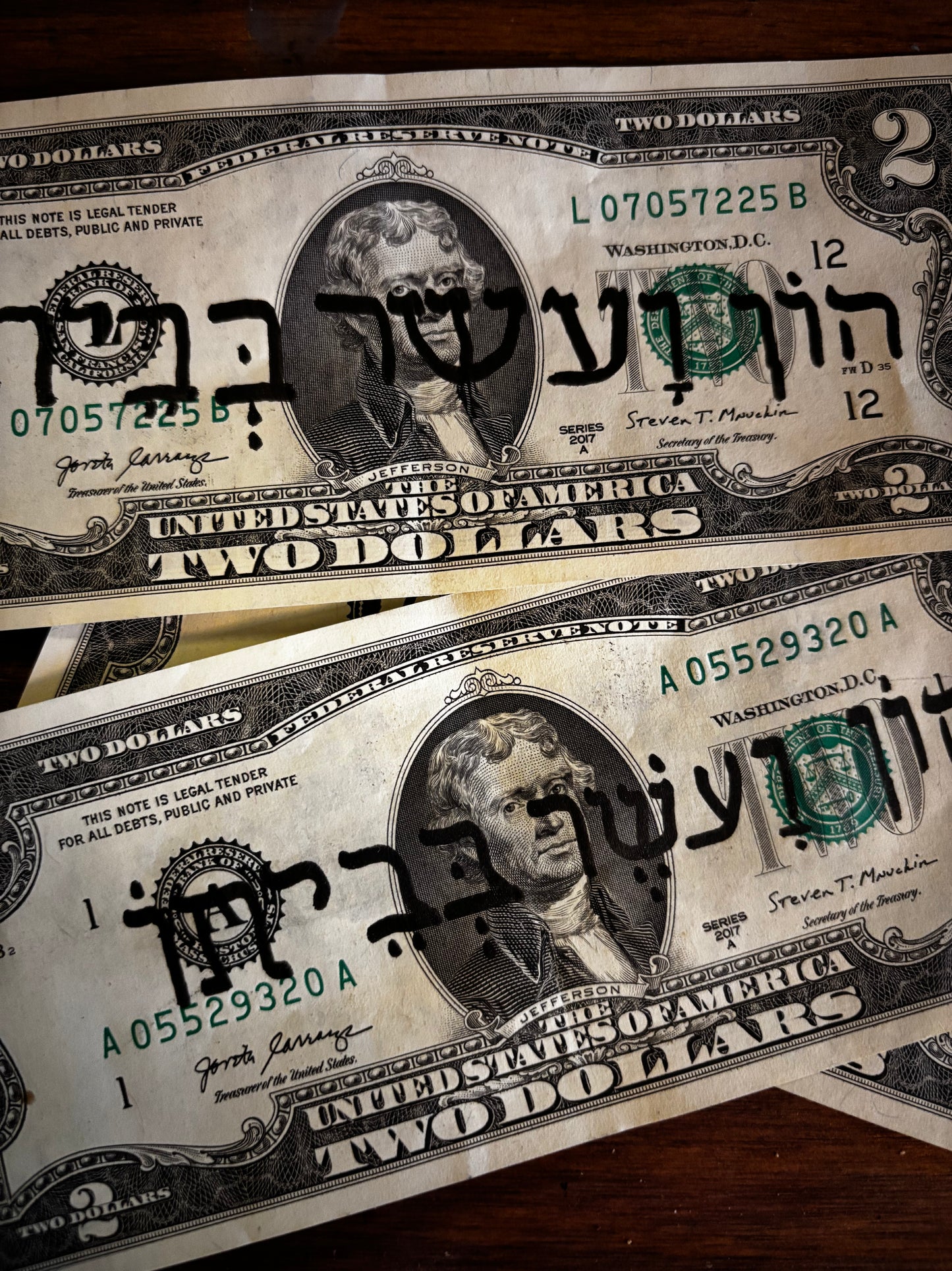 Fixed $2 Bill Wealth & Abundance Amulet Conjure Charm
