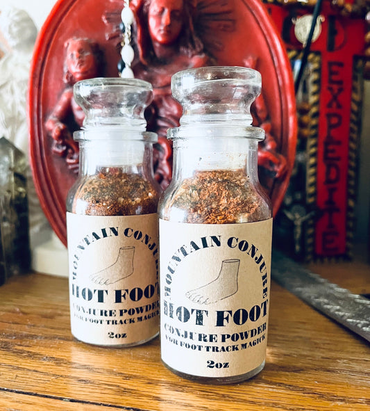 Hot Foot! Conjure Powder for Foot Track Magick 2oz
