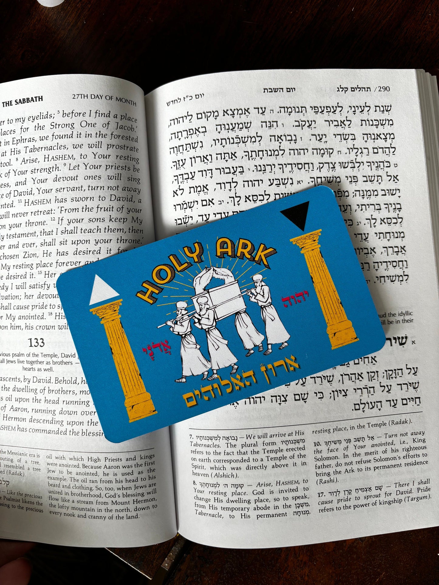 Fixed Holy Ark Oversized Prayer or Altar Card