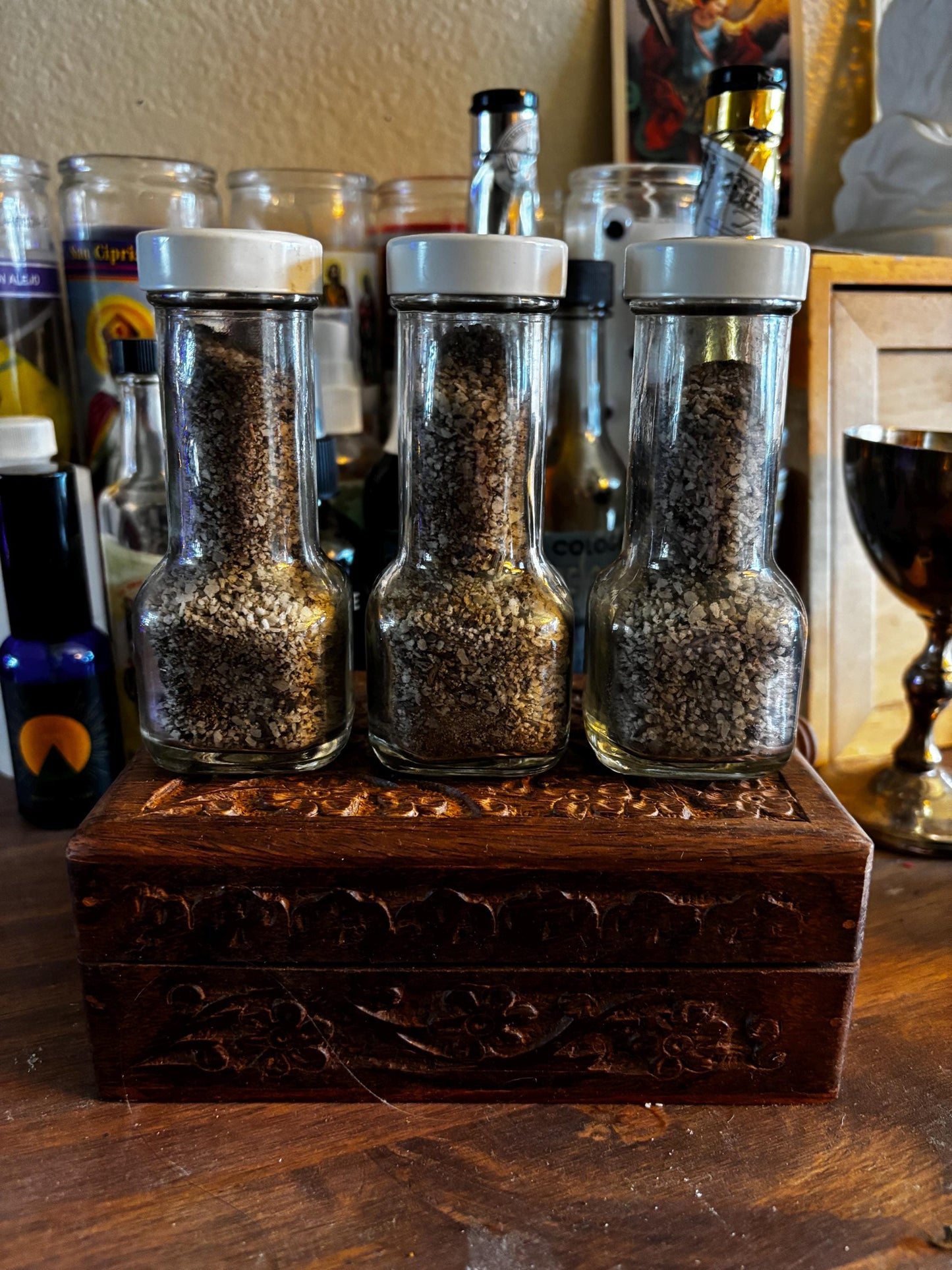 Custom Conjure Blends Black Salt for Cleansing and Protection